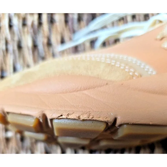 Tory Burch Good Luck Trainer Sneaker 6.5 Peach Parfait Platform Chunky Athleisur - Picture 8 of 12